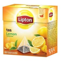 Lipton Black Tea: LEMON tea -1 box/ 20 tea bags  FREE SHIPPING - £6.54 GBP