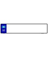 South Dakota Blank Novelty Metal European License Plate EP-041 - $30.02 CAD