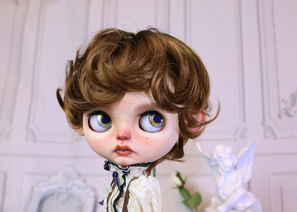 Play Blythes doll wig fits in 1/6 size fashion new versatile ultra soft milk sil - £58.21 GBP
