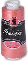 Maxi Lock All Purpose Thread Pink Coral  3000 YD Cone  MLT-052 - £4.94 GBP