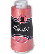 Maxi Lock All Purpose Thread Pink Coral  3000 YD Cone  MLT-052 - £4.97 GBP