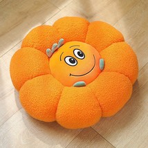 Creative Pumpkin-shaped Flower Plush Cushion Full Stuffed Sofa Floor Mat Pig Din - £22.74 GBP