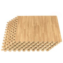 Forest Floor 3/8 Inch Thick Printed Foam Tiles, Premium Wood Grain Inter... - £102.22 GBP