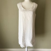 Max Studio White Eyelet Dress Medium NWT - $24.99