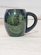 Star Was Death Star Oval Mug Black DS-1 Orbital Battle Station Lucas Film  - £7.18 GBP