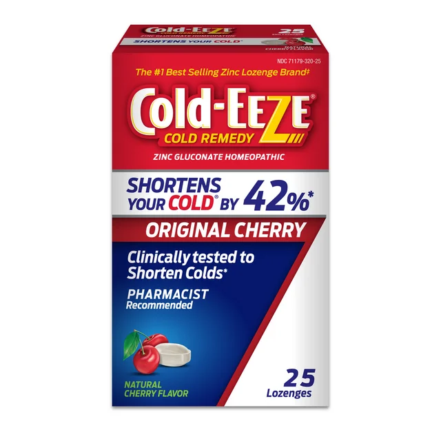 Cold-EEZE Natural Cherry Zinc Lozenges, Cold Remedy, 25 Ct - $14.45