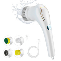 5In1 Electric Spin Scrubber Cordless Cleaning Brush Rotating Rechargeable Q7A4 - £18.87 GBP