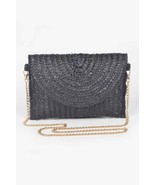 Straw Pom Pom Flap Bag - Chic Summer Handbag, Boho Beach Purse, Trendy &amp;... - $26.00