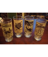 Scott Joplin 4 footed glasses with &quot;The Entertainer&quot;, &quot;Pleasant Moments&quot;... - £46.74 GBP