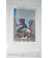 Amazing Spider-Man Lithograph w/ Art by John Romita Sr RIP AND Jr SIGNED... - £23.48 GBP