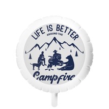 Campfire Memory Floato™ Mylar Balloon, Personalized Outdoor Adventure Decor for  - £24.69 GBP