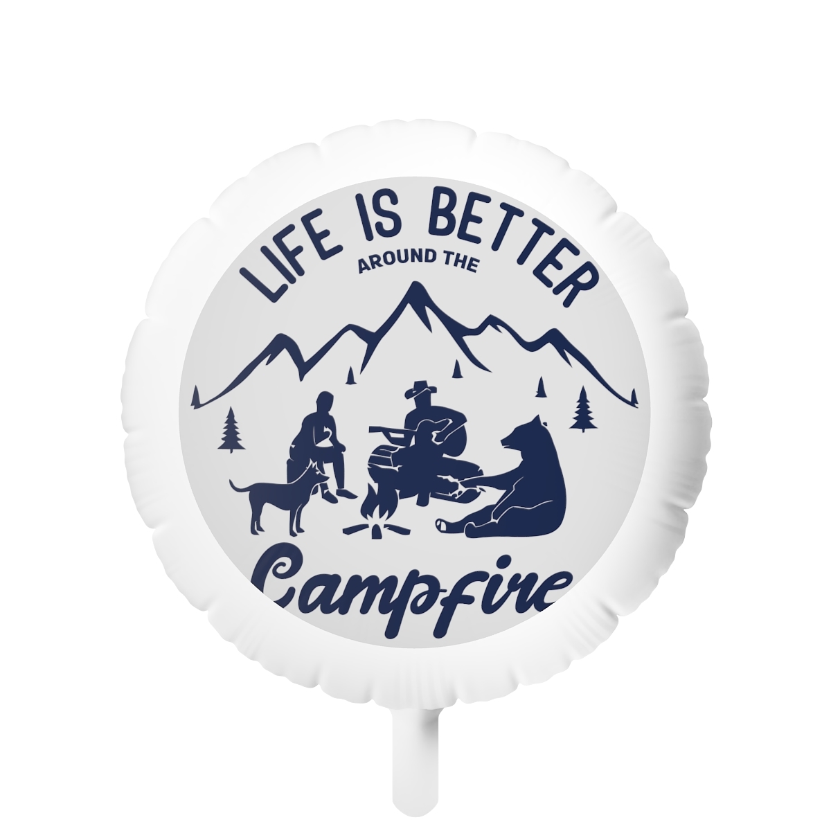 Campfire Memory Floato™ Mylar Balloon, Personalized Outdoor Adventure Decor for  - £24.24 GBP