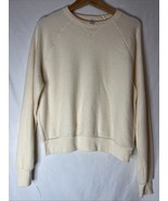 alternative apparel women Large Ivory  pullover  fleece  sweater - $370.88 MXN