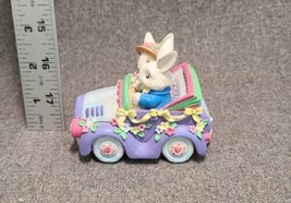 Vintage Collectible 5&quot;x 3x 5 1/2&quot; EASTER CAR AND BUNNIES - $7.60