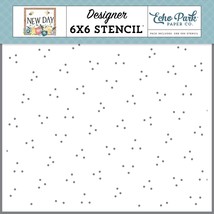 Echo Park Stencil 6&quot;X6&quot;-New Day Dots - $182.36 MXN