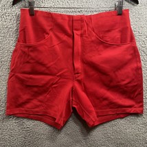 VTG 70s 80s Sand Knit Shorts Red Size Large Pockets - £26.93 GBP