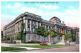 Public Library &amp; Museum Milwaukee Wisconsin Postcard - £7.36 GBP