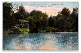 Summer House on Lake Prospect Park Brooklyn New York NY UNP DB Postcard R27 - £9.04 GBP