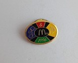 Vintage 1996 QSC. &amp; Me Colorful McDonald&#39;s Employee Hat Pin - £9.68 GBP