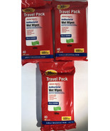 3pk 40ea =120 Total Assured Wet Cloths Travel Pk -SHIPS N 24 HOURS - $7.96 CAD
