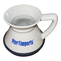 Mug Pier 1 Imports No Spill Wide Bottom Ceramic Travel Mug Detachable Base - £9.31 GBP
