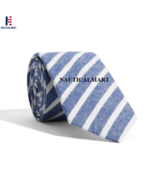 Medieval Epic Light Blue &amp; Blue Stripe Tie - (Brooklyn) - £19.65 GBP