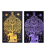 2 pcs Wholesale Beach lot Indian Twin Tapestry Mandala Wall Hanging - $37.79 CAD
