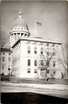 Maine RPPC Augusta ME State Capitol Real Photo Postcard W2 - £6.69 GBP