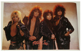 MOTLEY CRUE GROUP POSTER FROM 1987, RARE AND VINTAGE - £31.38 GBP