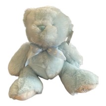 Baby Ganz My First Teddy Bear Blue Bow New With Tags Soft Squishy - £18.27 GBP