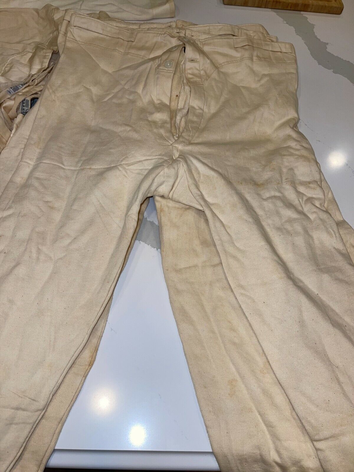 1944 OPAL TRICOT SWISS SWITZERLAND ARMY MILITARY THERMAL LONG JOHNS PANT... - $69.65