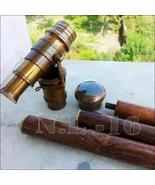Vintage Brass Telescope Handle Wooden Walking Stick Cane Spyglass Antiqu... - $679.34 MXN