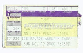 2000 WWF Survivor Series Ticket Stub November 19th Ice Palace Arena Tampa Bay - £373.86 GBP