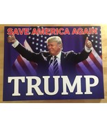Trump 2024 &quot;SAVE AMERICA AGAIN&quot; Political Yard Sign w/Stake - 24&quot; x 18&quot; - £17.94 GBP