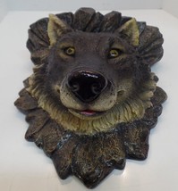 Amazing Detail in This Wolf Head Shelf Display Unit.  Weighs Apx 5 Pounds - £39.56 GBP