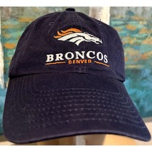 Denver Broncos Hat Strapback Cap NFL Football Blue Adult Retro - $7.60