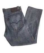 Levis 511 Jeans Mens 36x30 Blue Denim Black Label - $296.60 MXN