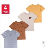 Pekkle Boys Girls T-Shirts Multicolor Trucks 4-Pack Kids Short Sleeves - $727.52 MXN