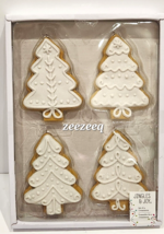 New Jingles and Joy Christmas Frosted Gingerbread Tree Cookie Ornaments - £23.34 GBP