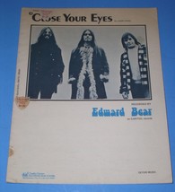 Edward Bear Sheet Music Close Your Eyes Vintage 1973 Eeyor Music - £19.80 GBP