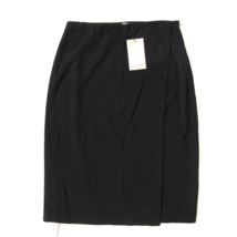 NWT MM. Lafleur Logan in Black Crinkle Crepe Faux Wrap Pencil Skirt 8 - £41.09 GBP