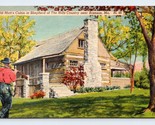 Old Mott&#39;s Cabin Branson Missouri MO Linen Postcard B15 - $6.88