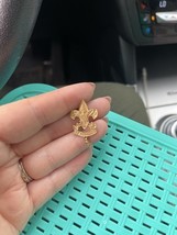 large fleur-de-lis gold colored Boy Scout pin; &quot;Be Prepared&quot; - $8.00