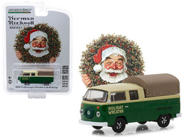 1978 Volkswagen Double Cab Pickup w Canopy Holiday Wreaths Green Yellow Norman R - £14.71 GBP