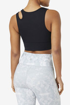 Fila Womens Uplift Slice Crop Performance Bra Top,Size X-Small,Black - $56.12