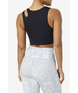 Fila Womens Uplift Slice Crop Performance Bra Top,Size X-Small,Black - $68.00