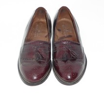 Bostonian 12 B Narrow USA Made Men Leather Dress Loafer Wingtip Slip On Shoe VNG - £31.10 GBP