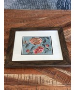 Zhang&#39;s Textiles Beijing China Flower Framed Chinese Folk Art Silk Embro... - $81.17 CAD