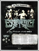 Escape The Fate 2010 The Dead Masquerade Tour Dates 8 x 11 ad print Alesana - £3.37 GBP