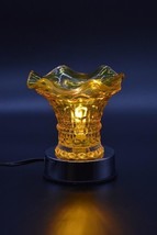 GOLD Electric Oil Warmer Lamp Glass Wax Burner Aroma Fragrance - £17.58 GBP